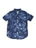 Gap Kids Floral Blue Short Sleeve Button-Down Shirt Size XS (kids) - photo 1