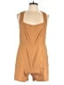 Chelsea28 Solid Tan Romper Size L - photo 1