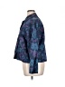 Chico's Design 100% Rayon Floral Blue Jacket Size XL (3) - photo 5
