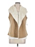Relativity 100% Polyester Ivory Faux Fur Vest Size M - photo 1