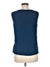 Tahari 100% Polyester Blue Sleeveless Blouse Size M - photo 2