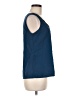 Tahari 100% Polyester Blue Sleeveless Blouse Size M - photo 4