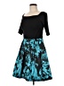 Betsy & Adam Teal Cocktail Dress Size 8 - photo 1