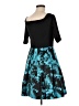 Betsy & Adam Teal Cocktail Dress Size 8 - photo 2