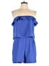 Glam Solid Blue Romper Size L - photo 1