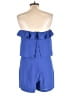 Glam Solid Blue Romper Size L - photo 2