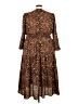 Dex 100% Polyester Paisley Brown Casual Dress Size 3X - photo 2