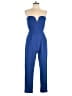 Blāshe Solid Blue Jumpsuit Size L - photo 1