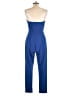 Blāshe Solid Blue Jumpsuit Size L - photo 2