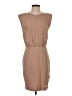 Express 100% Cotton Solid Tan Casual Dress Size S - photo 1