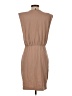 Express 100% Cotton Solid Tan Casual Dress Size S - photo 2