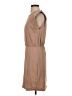Express 100% Cotton Solid Tan Casual Dress Size S - photo 5