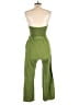 Monteau Solid Green Jumpsuit Size L - photo 2