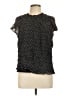 Ann Taylor LOFT Polka Dots Black Short Sleeve Blouse Size L - photo 1