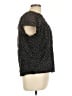 Ann Taylor LOFT Polka Dots Black Short Sleeve Blouse Size L - photo 4