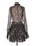Ramy Brook Paisley Gray Cocktail Dress Size M - photo 2