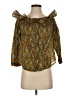 J.Crew Green 3/4 Sleeve Blouse Size 4 - photo 1
