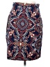 J. McLaughlin Paisley Blue Casual Skirt Size S - photo 1