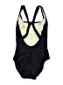 Speedo Solid Black One Piece Swimsuit Size 8 - photo 2