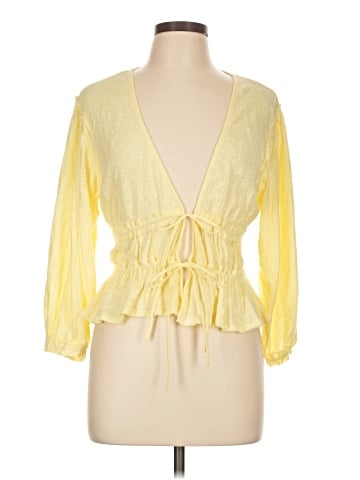 Free People 3/4 Sleeve Blouse (view 1)
