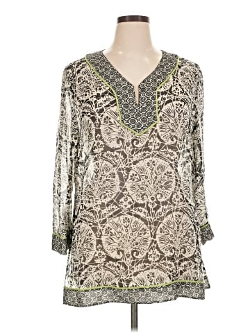 Dana Buchman 3/4 Sleeve Silk Top (view 1)