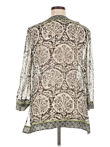 Dana Buchman 3/4 Sleeve Silk Top (view 2)