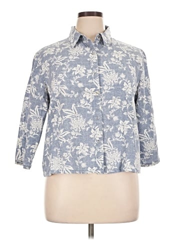 Coldwater Creek 3/4 Sleeve Button-Down Shirt (view 1)