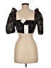 Zara Black 3/4 Sleeve Blouse Size M - photo 2