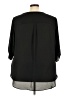 Worthington 100% Polyester Black 3/4 Sleeve Blouse Size 3X - photo 2