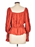 ASOS 100% Viscose Orange Long Sleeve Blouse Size 10 - photo 2