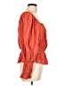 ASOS 100% Viscose Orange Long Sleeve Blouse Size 10 - photo 4