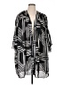 Ninety 100% Polyester Black Kimono Size 1X - photo 1