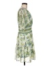 Taylor 100% Polyester Print Green Casual Dress Size M - photo 4