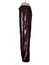 Halston 100% Polyester Metallic Burgundy Casual Pants Size 10 - photo 5