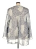 Avenue 100% Polyester Silver 3/4 Sleeve Blouse Size 30 - 32 Plus - photo 2