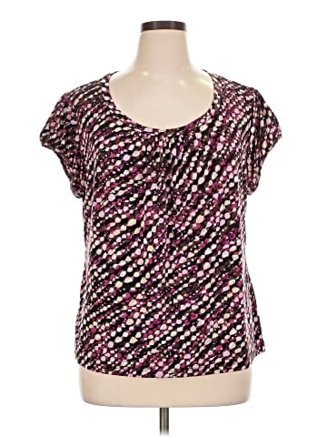 Worthington Short Sleeve Blouse (view 1)