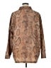 Mara Hoffman Animal Print Brown Long Sleeve Button-Down Shirt Size 1X - photo 2