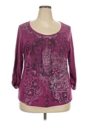 Style&Co 3/4 Sleeve Blouse (view 1)