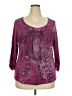 Style&Co Purple 3/4 Sleeve Blouse Size 2X - photo 1