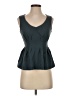 Deletta Teal Sleeveless Blouse Size S - photo 1