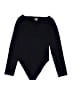 OQQ Solid Black Bodysuit Size XL - photo 1