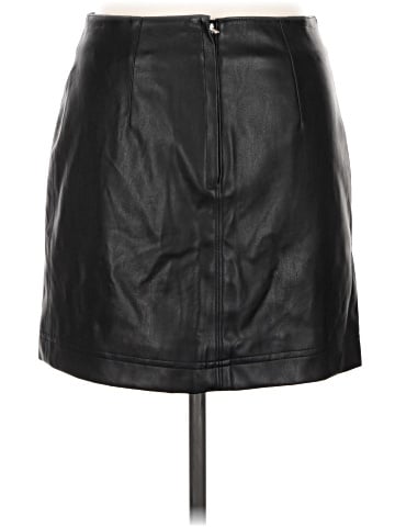 Monki Faux Leather Skirt (view 2)