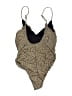 By Malene Birger Chevron-herringbone Gold One Piece Swimsuit Size XL - photo 2