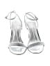 Black Suede Studio Metallic Silver Sandals Size EU 37 - photo 2