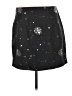 Ann Taylor LOFT 100% Polyester Stars Black Casual Skirt Size 8 - photo 2