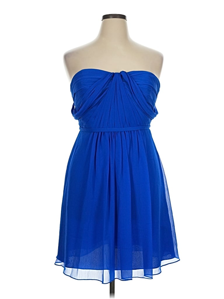 Pre-owned David's Bridal Cocktail Dress In Blue