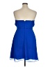 David's Bridal 100% Polyester Solid Blue Cocktail Dress Size 14 - photo 2