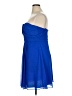 David's Bridal 100% Polyester Solid Blue Cocktail Dress Size 14 - photo 5