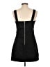 Forever 21 Solid Black Casual Dress Size L - photo 2