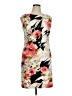 Connected Apparel Print Ivory Cocktail Dress Size 14 - photo 1